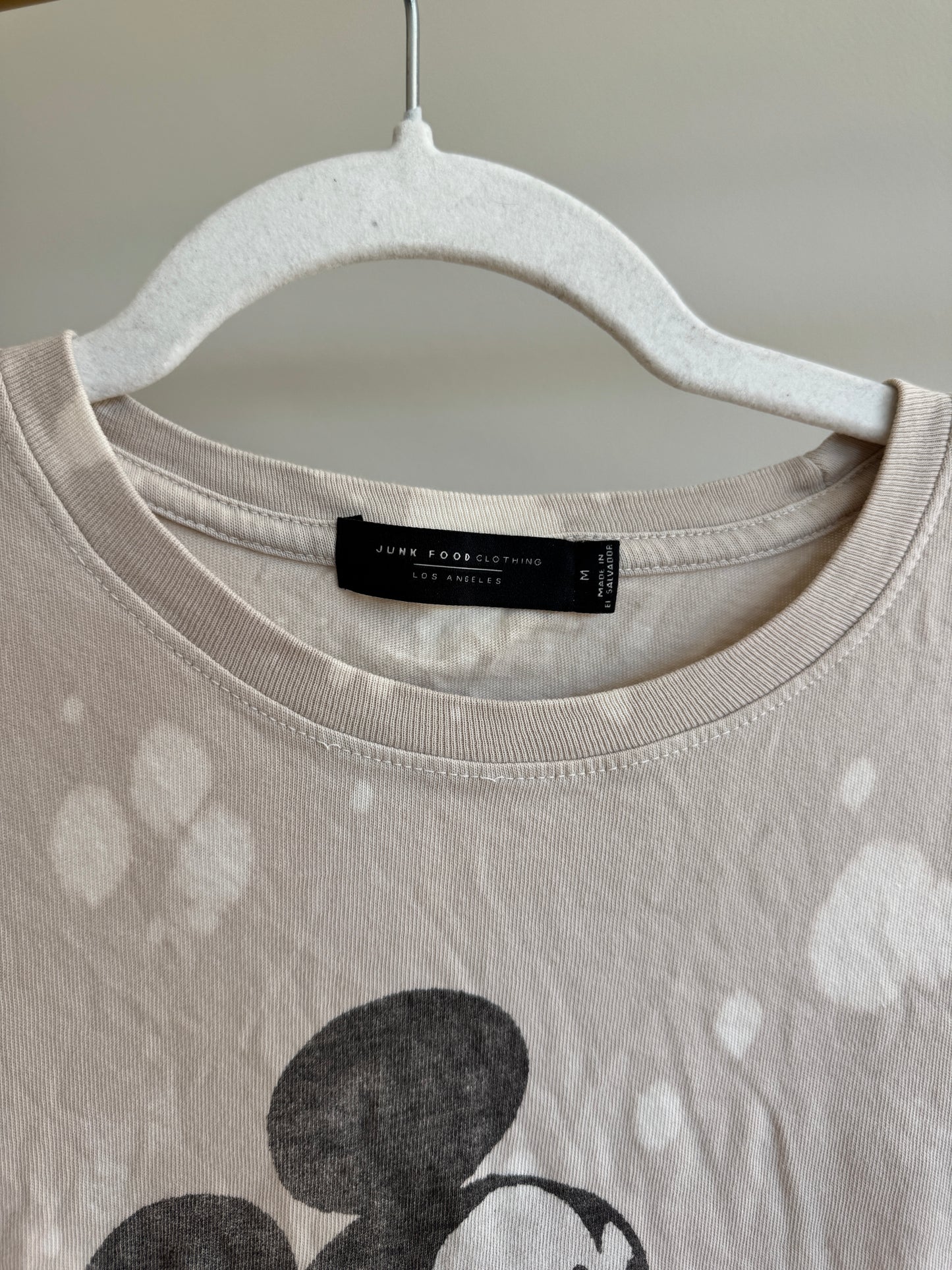 Bleach Wash Mouse Junkfood Tee | M
