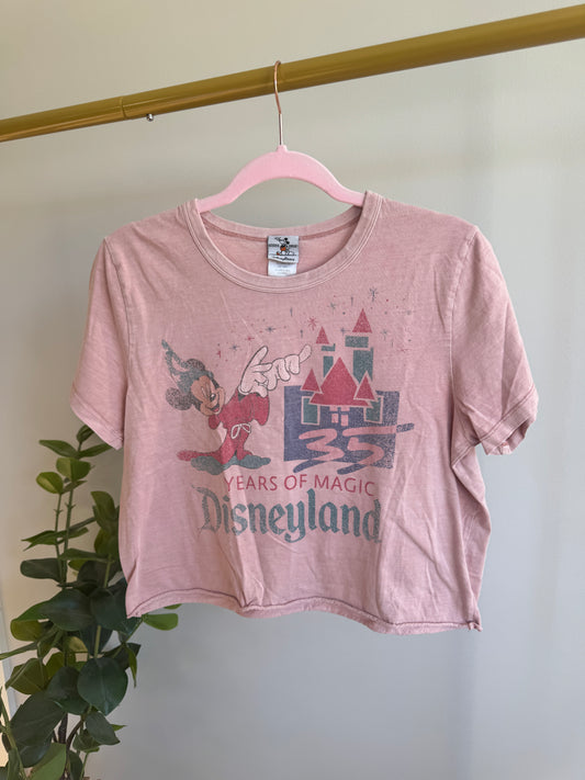 Blush DLR Crop Tee | M