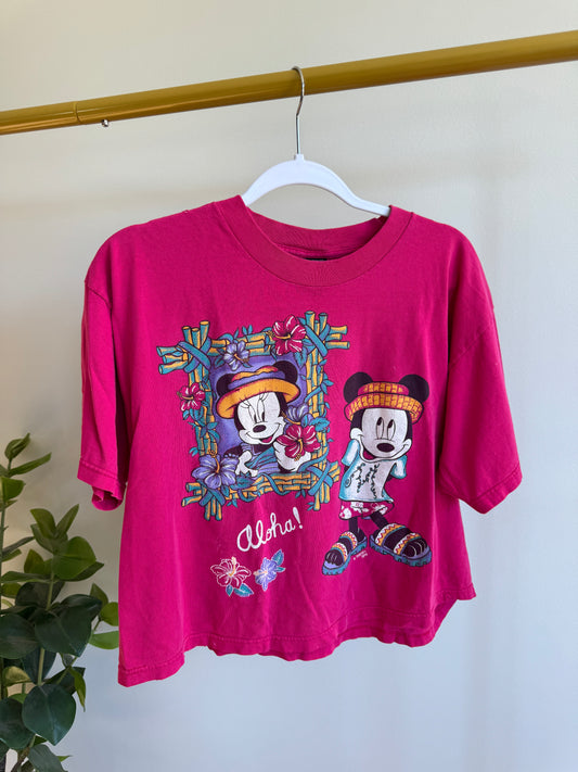 *RARE Vintage* Aloha Boxy Crop Tee | L